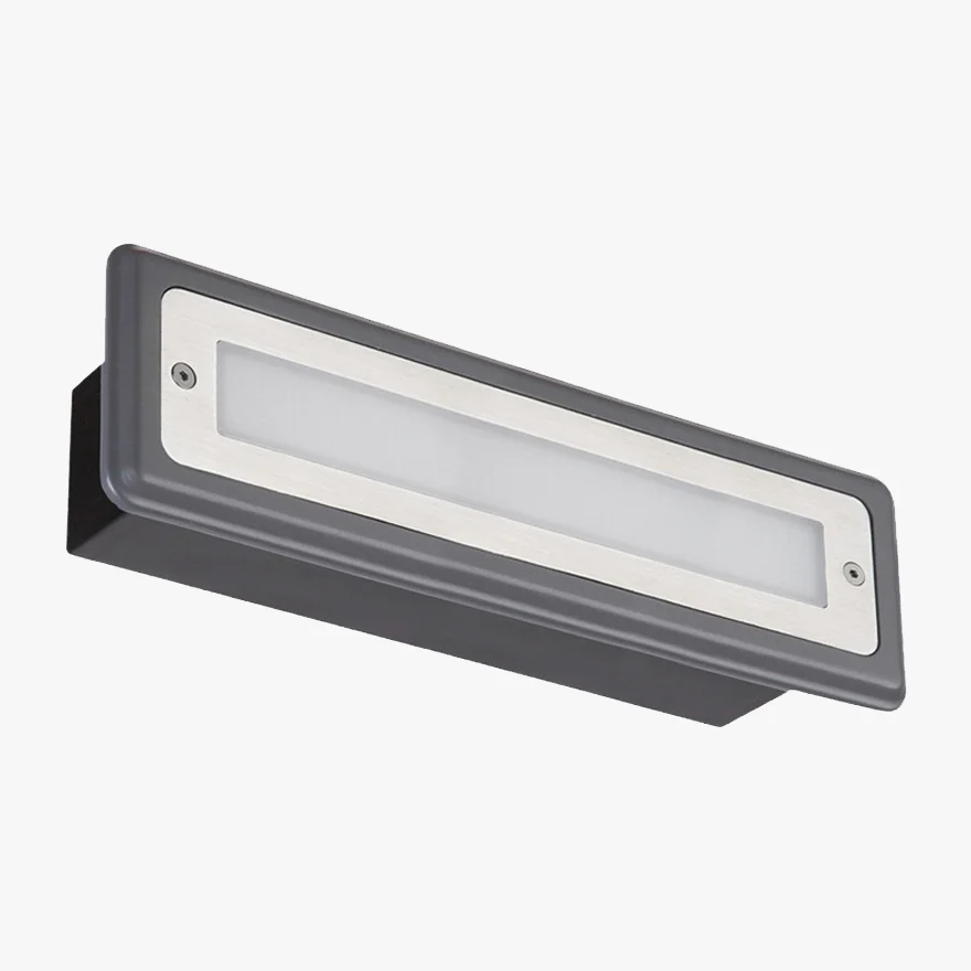 Classical Metal And Acrylic Rectangular Aisle Outdoor Lamp, Black