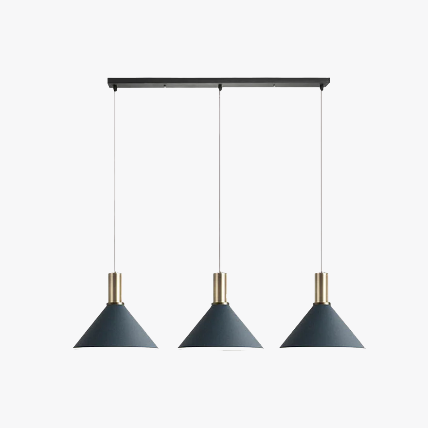 Modern Metal Cluster Study Room Pendant Light, Dark Grey