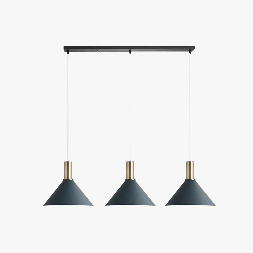 Modern Metal Cluster Study Room Pendant Light, Dark Grey