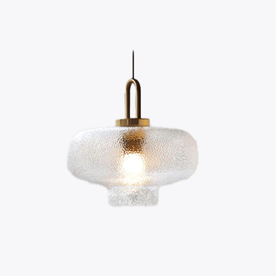 Modern Metal And Glass Bottle Kitchen Pendant Light, Clear