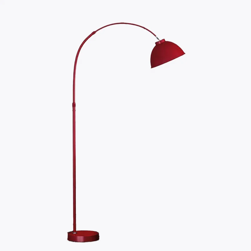 Morandi Metal  Linear Bedside Floor Lamp, Black/Wine/Red/Yellow