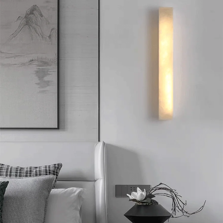 Edge Minimalist White Outdoor Wall Lamp