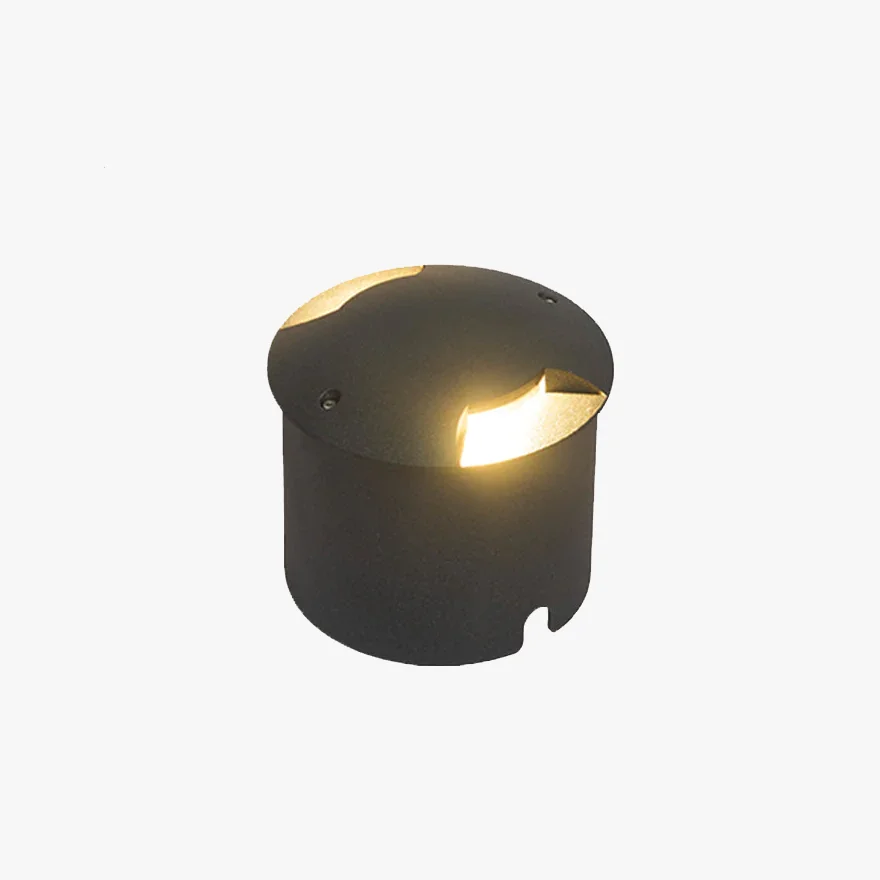 Classical Metal And Glass Cylindrical Outdoor Light, Black