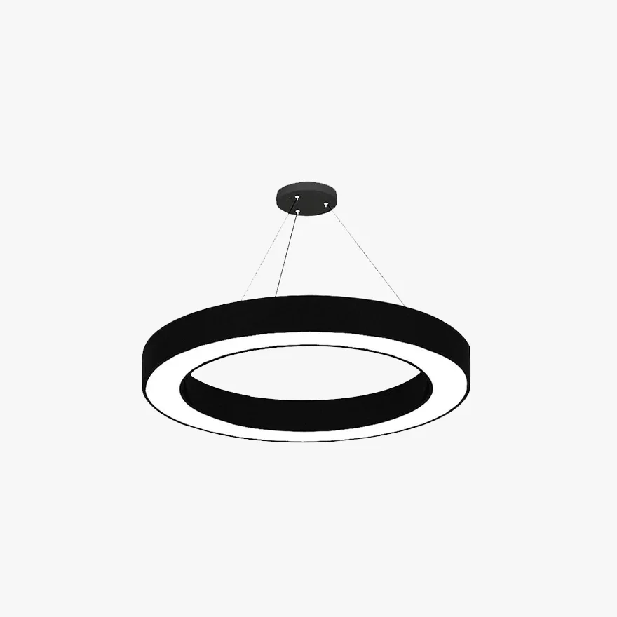 Modern Acrylic Ring Kitchen Pendant Light, Black