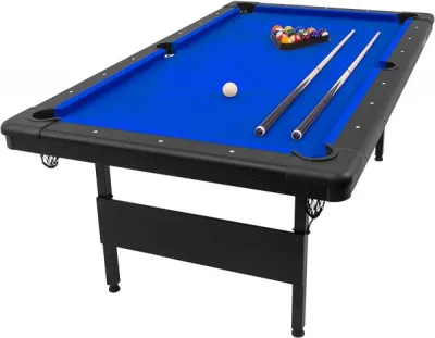 GoSports 7ft Billiards Table – Portable Pool Table – Includes Full Set
