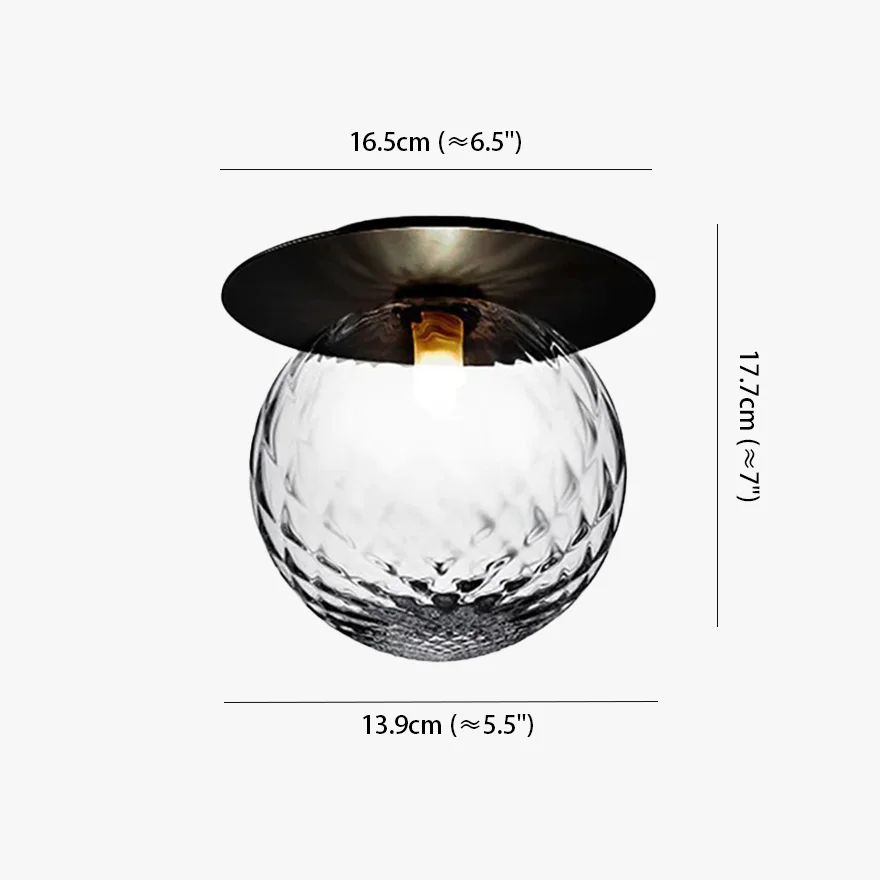 Minimalist Metal And Glass Globular Bathroom Wall Lamp, Wall Lamp, Black/Brass/Gold/Silver