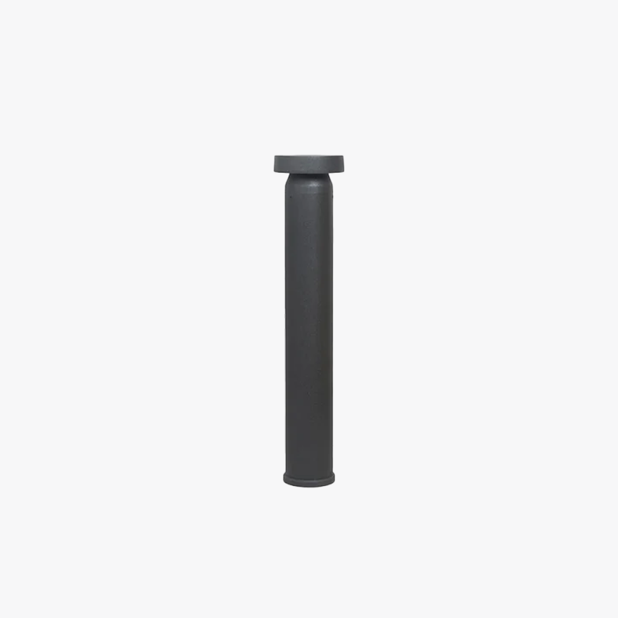 Minimalist Metal And Acrylic Cylinder Aisle Outdoor Path Light, Black