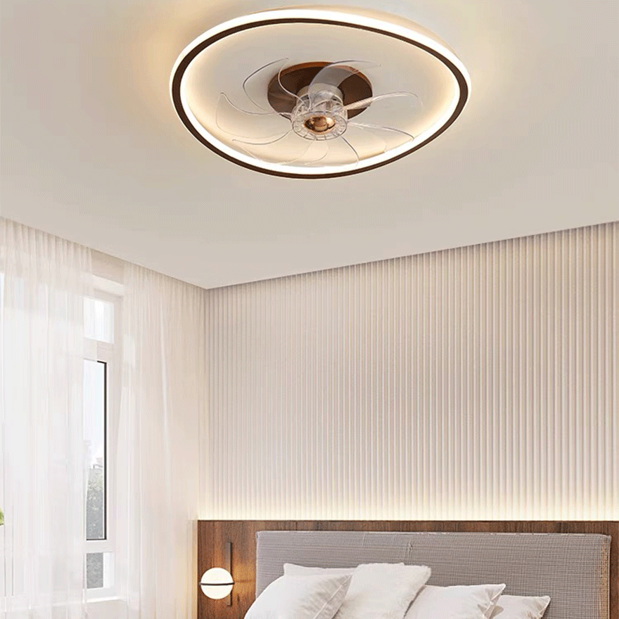 Modern Wooden And Acrylic Round Living Room Ceiling Light, Natural Wood/Walnut