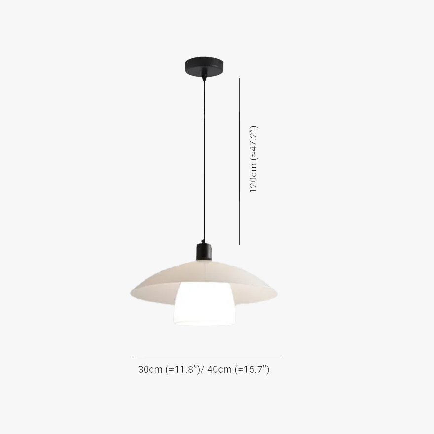 Carins White Pendant Light, DIA 30CM/40CM