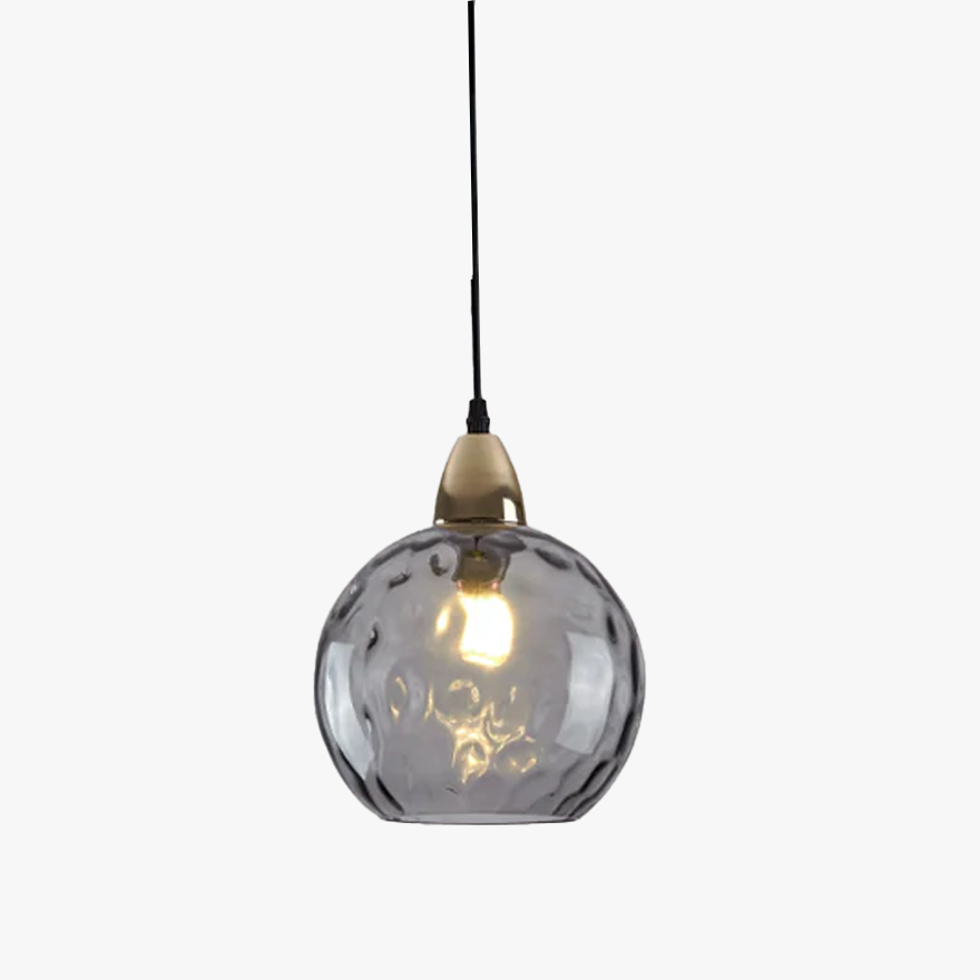 Modern Metal And Glass Bubble Kitchen Island Pendant Light, 10 Color