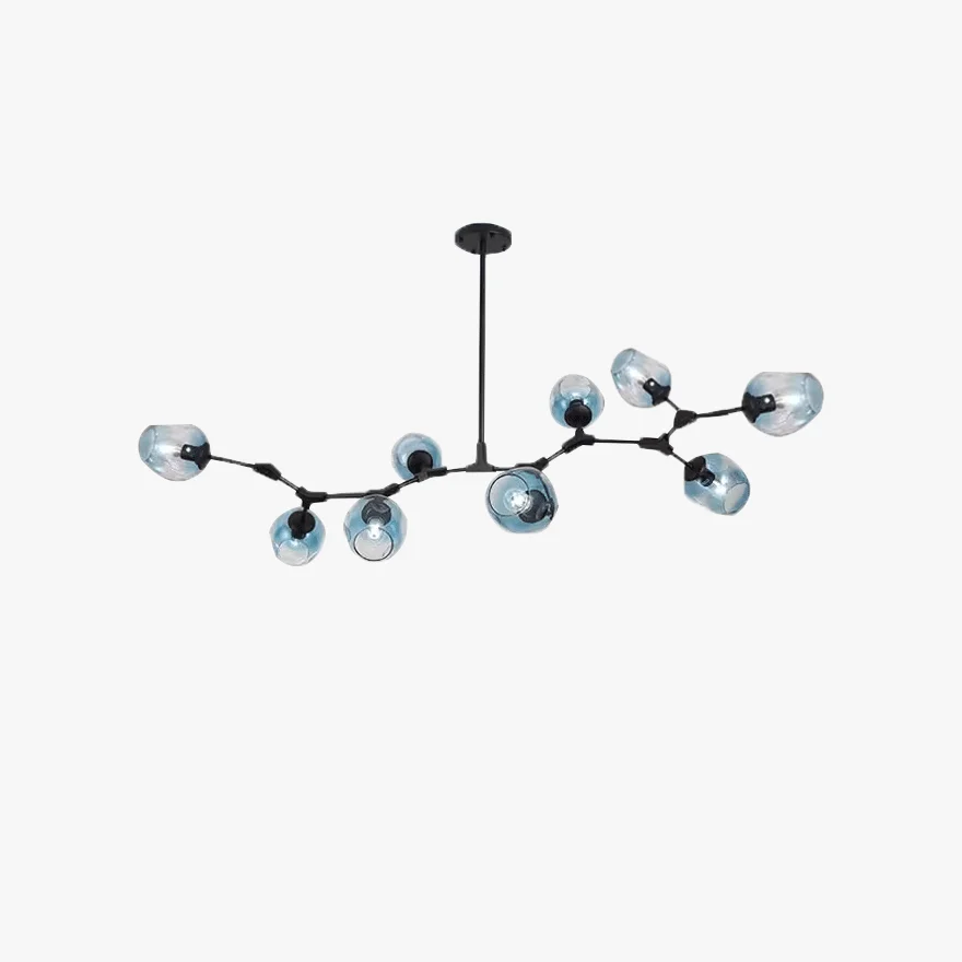 Modern Metal And Glass Bubble Bedroom Pendant Light, 6 Color