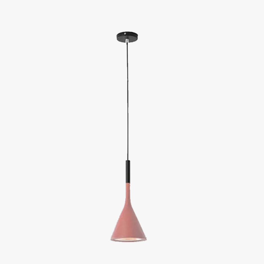 Nordic Metal And Acrylic Conical Kitchen Pendant Light, 8 Color