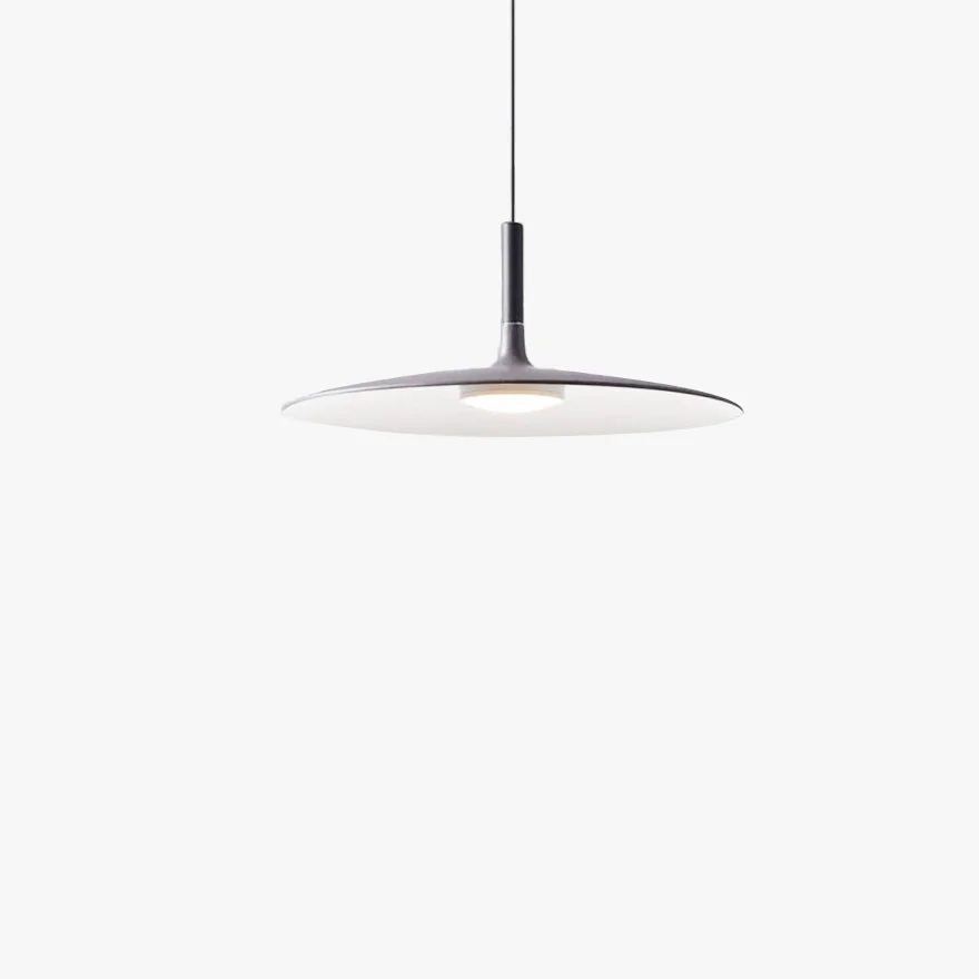 Modern Metal Saucer-Shaped Living Room Pendant Light, Green/Black/Grey/White