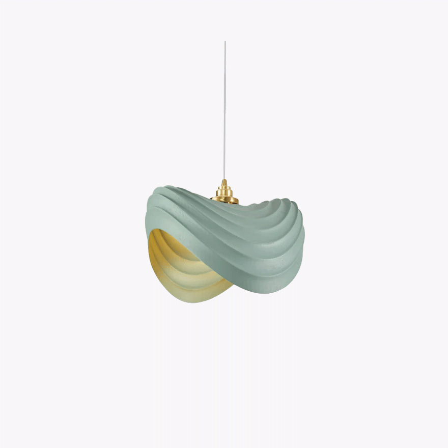 Vintage Metal And Resin Hooded Dining Room Pendant Light, Beige/Green/Light Blue Grey/White