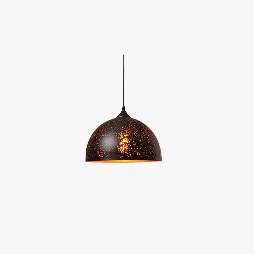 Unusual Metal Geometric Living Room Pendant Light, Black-Gold