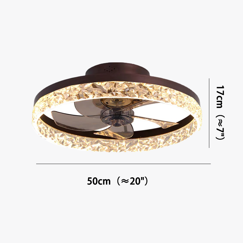 Retro Metal And Acrylic Annular Living Room Ceiling Light, Black/Coffee/Gold/White