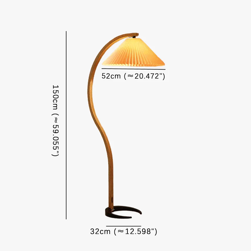 Modern Metal And Fabric Linear Bedroom Floor Lamp, Beige/Brown/White