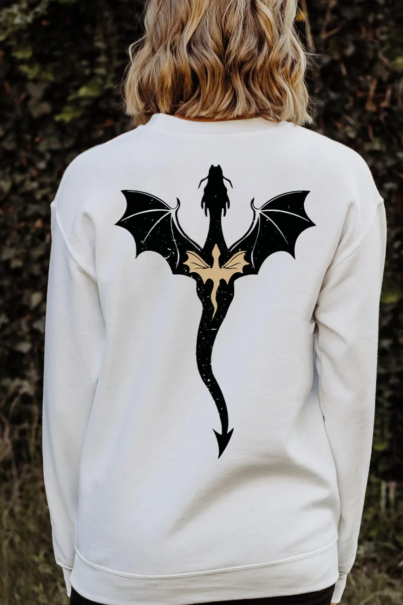 Dragon Rider Fantasy Bookish The Empyrean Series Booktok Gift For Reader Fly Or Die Sweatshirt Unisex