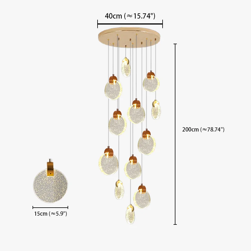 Art Deco Metal And Crystal Round Study Room Chandelier Pendant Light, Clear