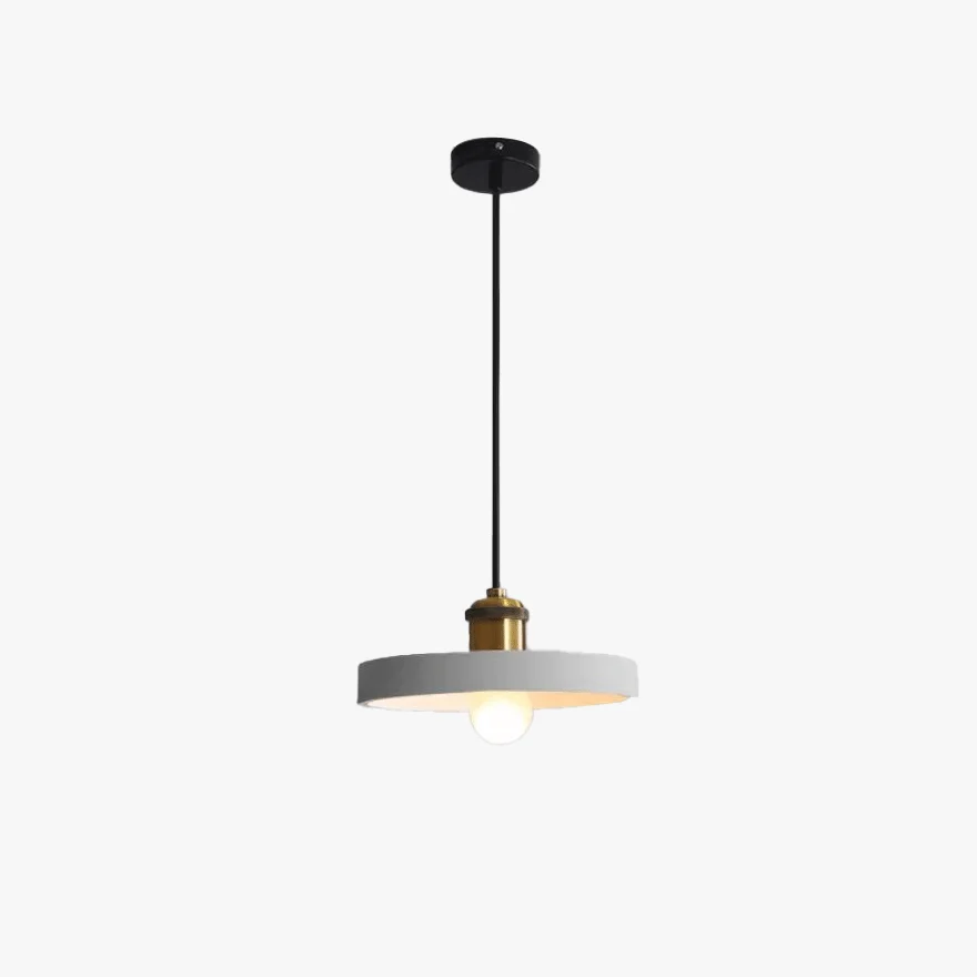 Morandi Metal And Resin Geometric Dining Room Pendant Light, Black/Grey/Orange/White