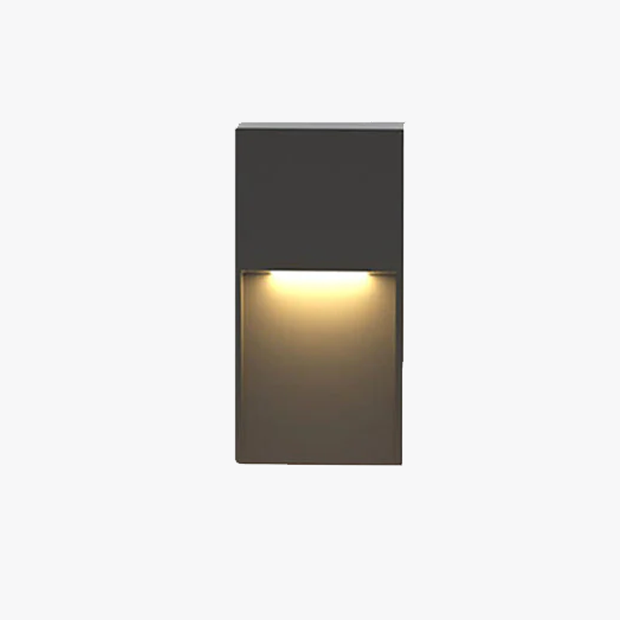 Minimalist Metal And Acrylic Geometric Outdoor Pathway Light, Black