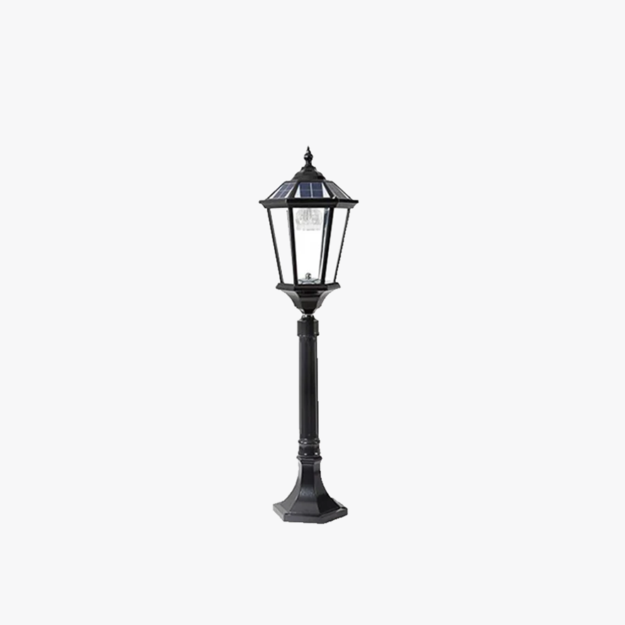 Nordic Metal And Glass Lantern Outdoor Light, Black