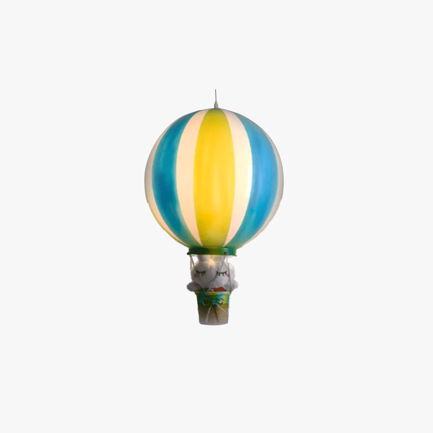 Art Deco Acrylic Air Balloon Children's Room Pendant Light, Multicolor