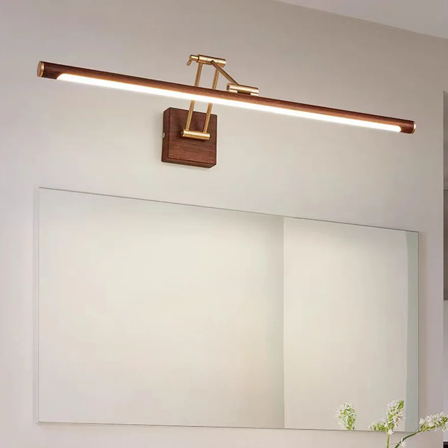 Unusual Metal And Acrylic Study Room Wall Lamp, Walnut