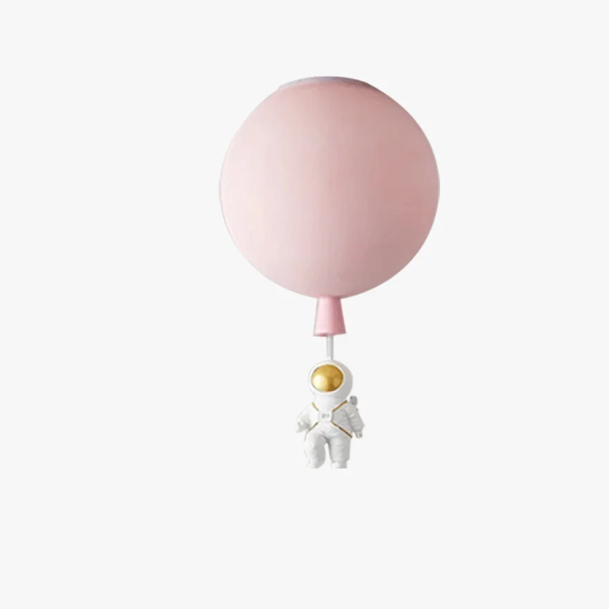 Designer Acrylic Astronaut Balloon Children's Room Ceiling Light, 8 Color