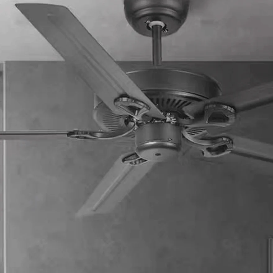 Industrial  Metal Radiographic Study Room Ceiling Fan, Black