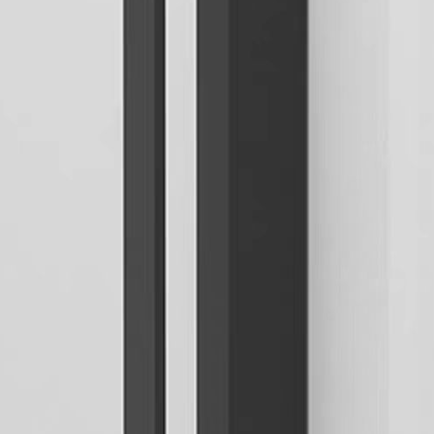 Modern, Metal And Acrylic Rectangular Outdoor Wall Lamp, Black/ White