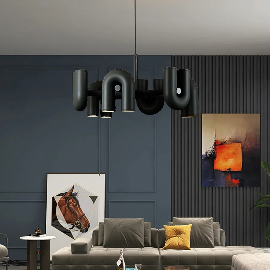 Felix Pendant Light, 4/6 Head