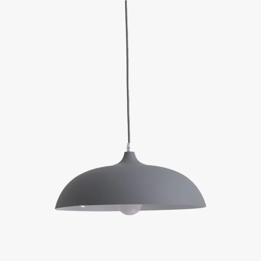 Morandi Metal Bowled Dining Room Pendant Light, Black/Blue/Green Grey/Navy/Pink/White/Yellow