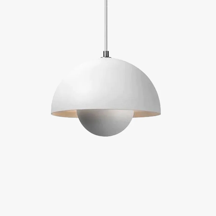 Morandi Metal Bowled Bedroom Pendant Light, 14 Color