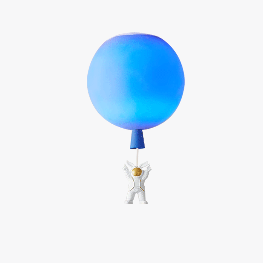 Designer Acrylic Astronaut Balloon Children's Room Ceiling Light, 8 Color