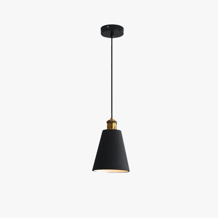 Morandi Metal And Resin Geometric Dining Room Pendant Light, Black/Grey/Orange/White