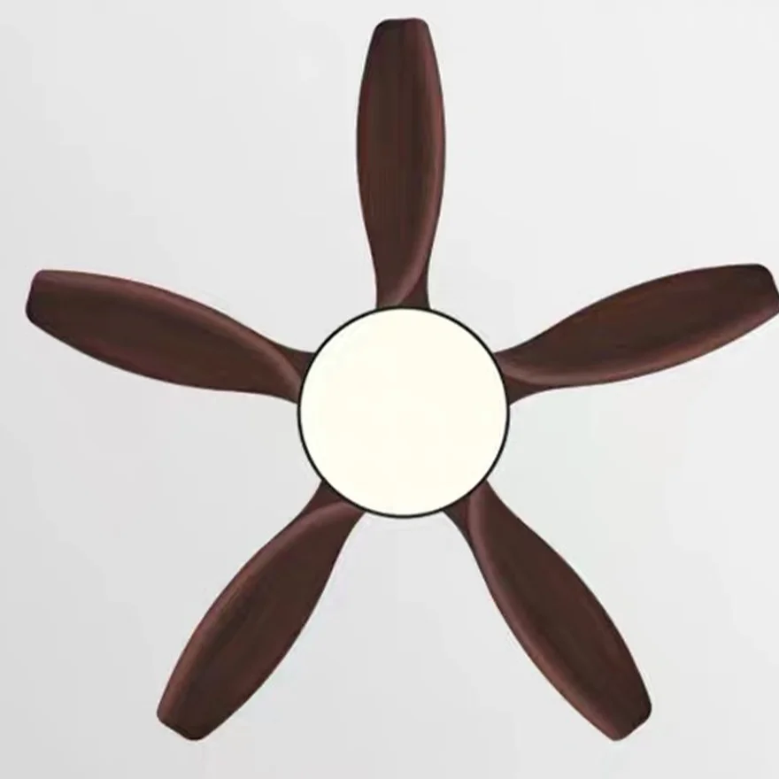 Modern Metal And Acrylic Round Living Room Ceiling Fan, White/Black