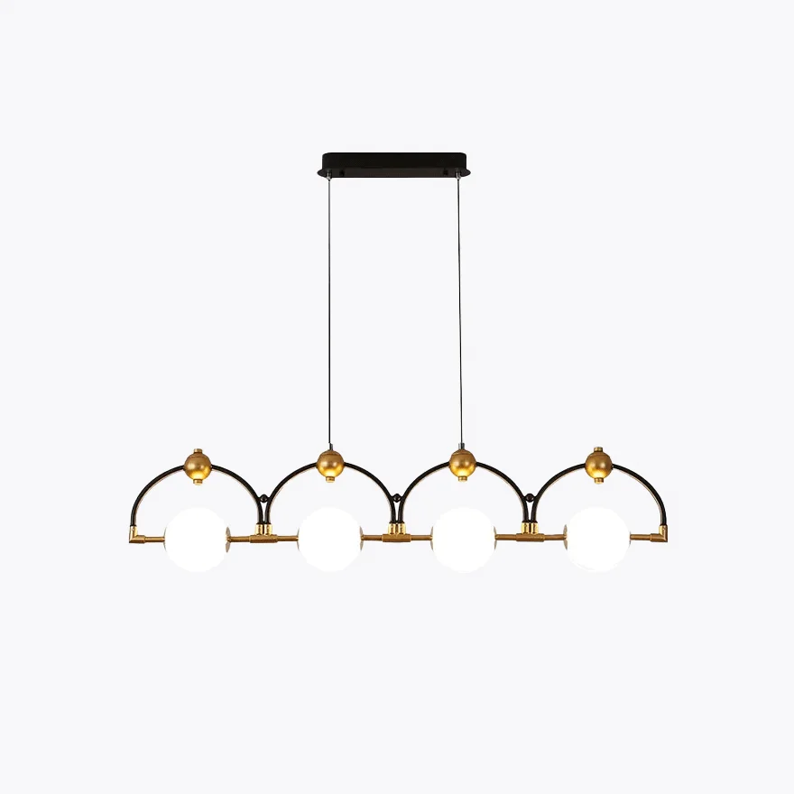 Minimalist Metel Globular Bedroom Pendant Light, Black