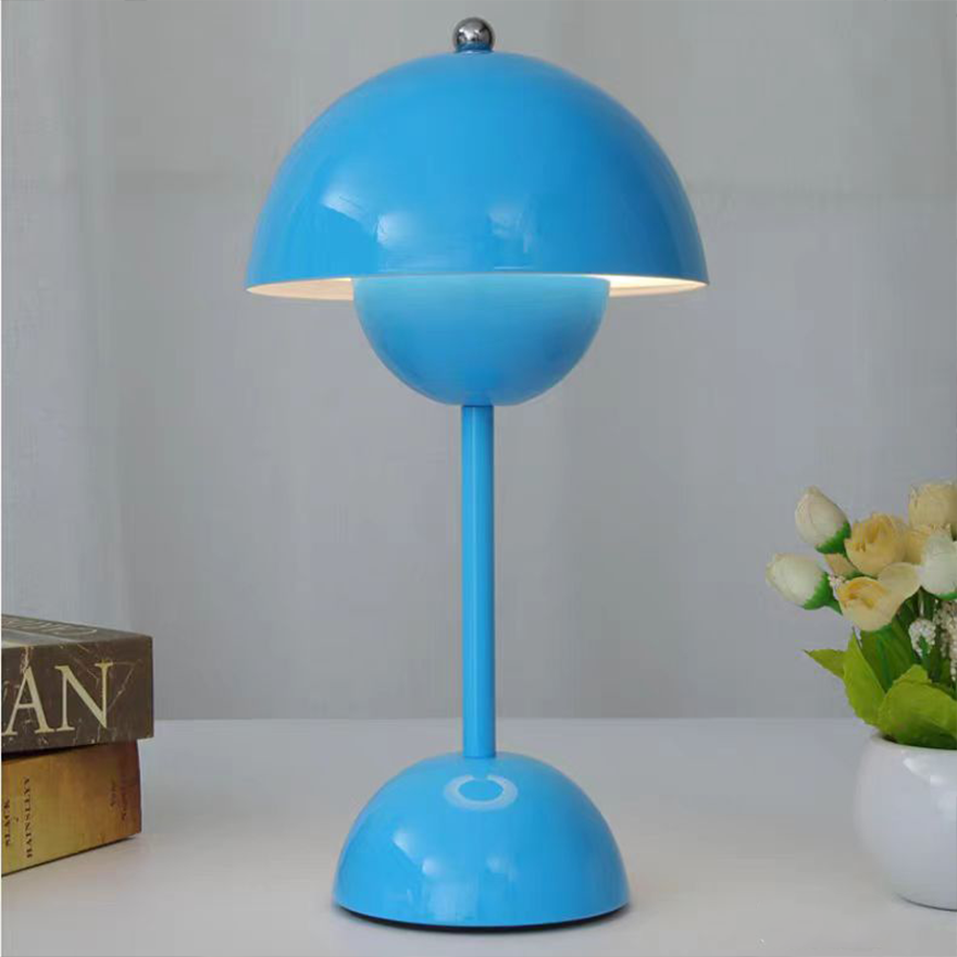 Nordic Metal Dome Bedside Table Lamp, 10 Color