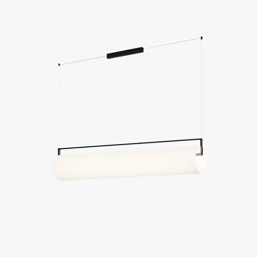 Edge Cylindrical Shape Linear Pendant Light, L 92CM/122CM