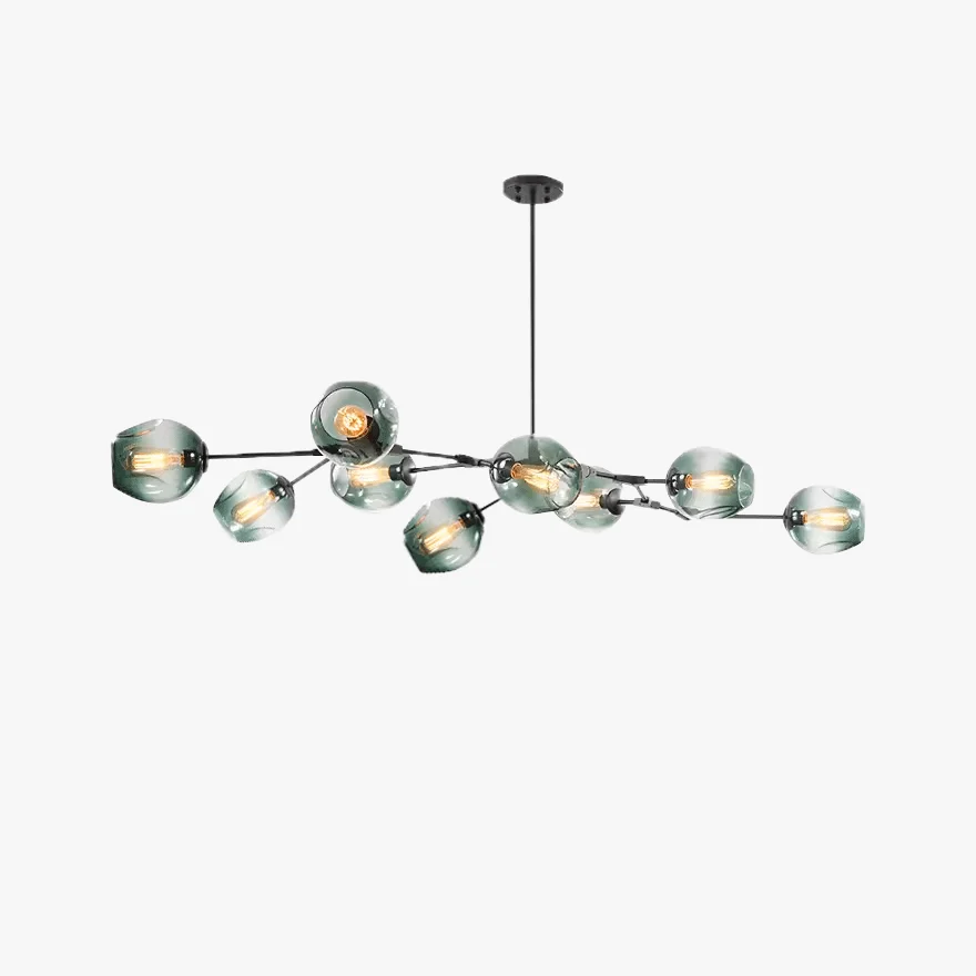 Modern Metal And Glass Bubble Bedroom Pendant Light, 6 Color