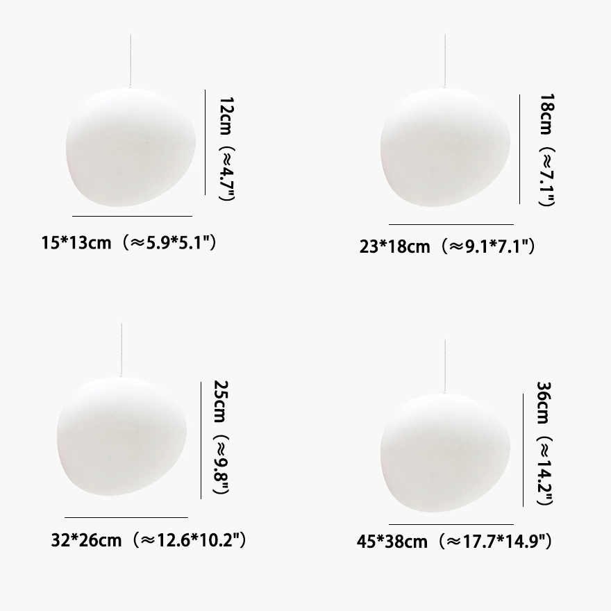 Contemporary Metal And Glass Egg-shaped Bedroom Pendant Light, White