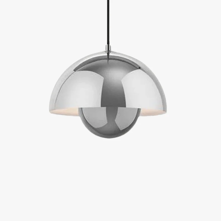 Morandi Metal Bowled Bedroom Pendant Light, 14 Color