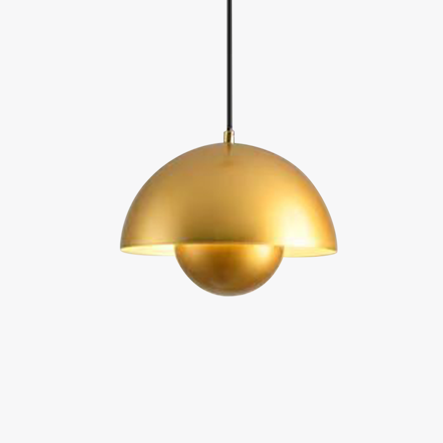 Morandi Metal Bowled Bedroom Pendant Light, 14 Color