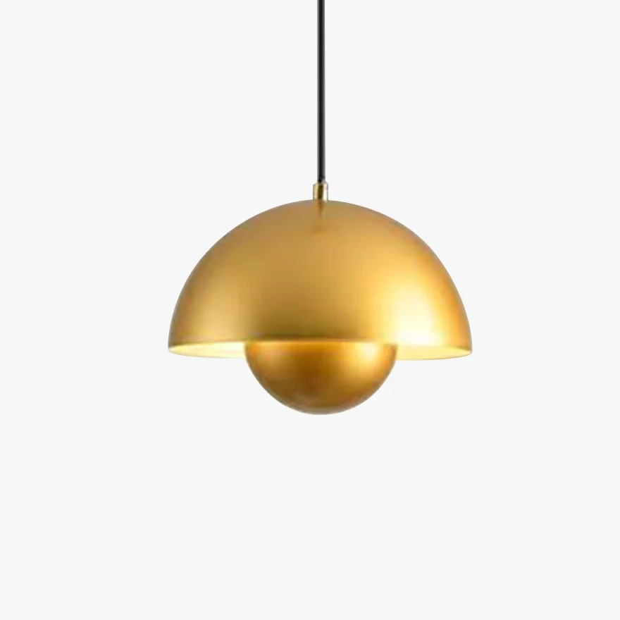 Morandi Metal Bowled Bedroom Pendant Light, 14 Color