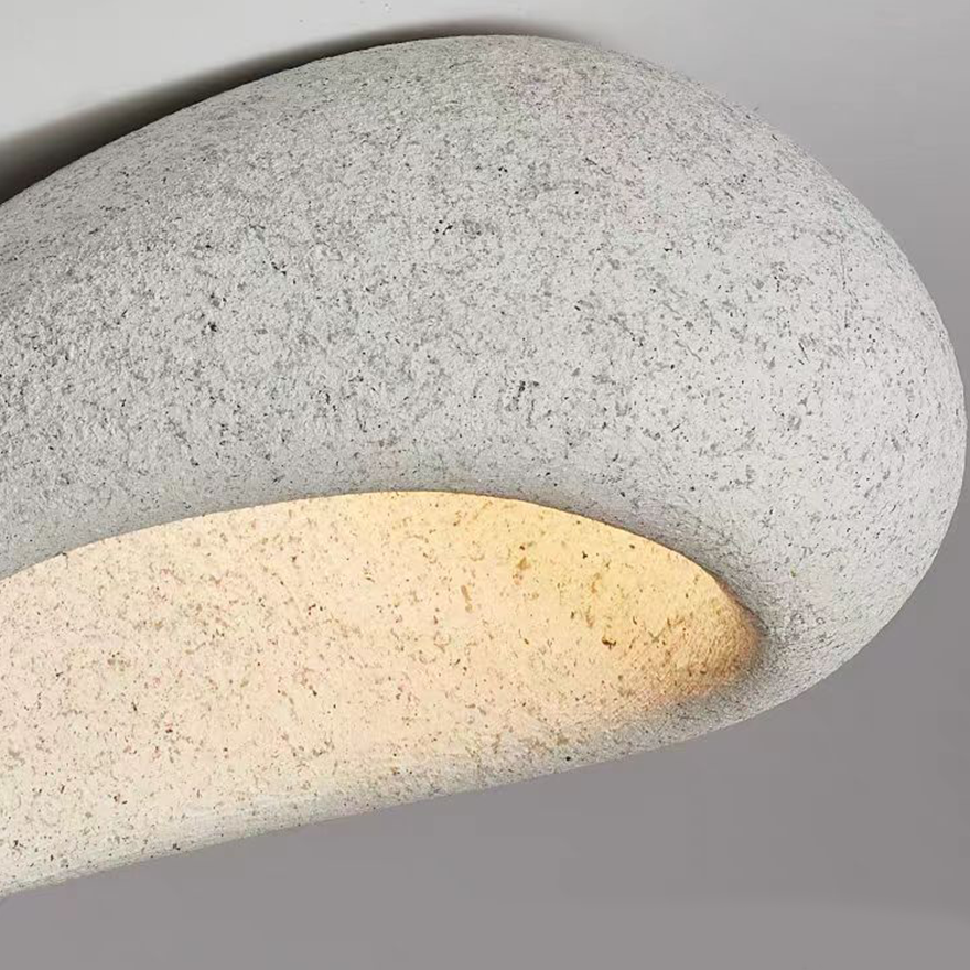 Morandi Resin Bread Shape Dining Room Ceiling Light, Dark Gray/Grey/Light Gray/Red/White