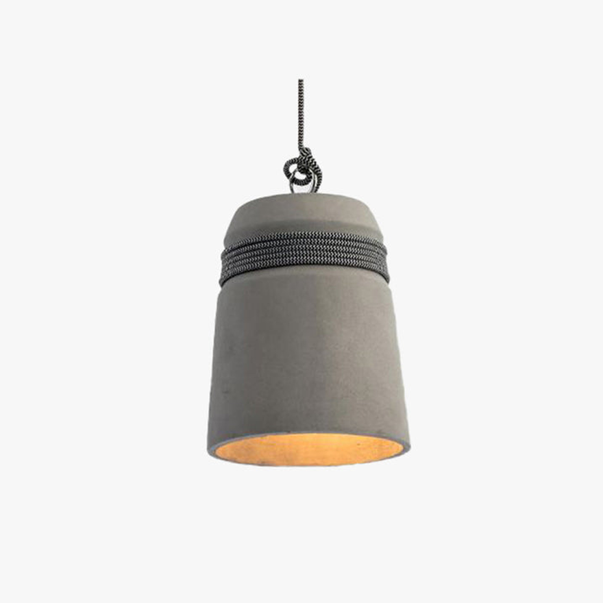 Industrial Cement Arched Kitchen Pendant Light, Grey