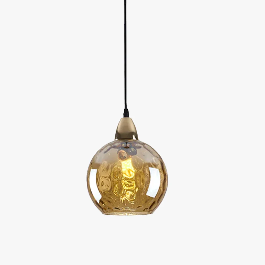 Modern Metal And Glass Bubble Kitchen Island Pendant Light, 10 Color