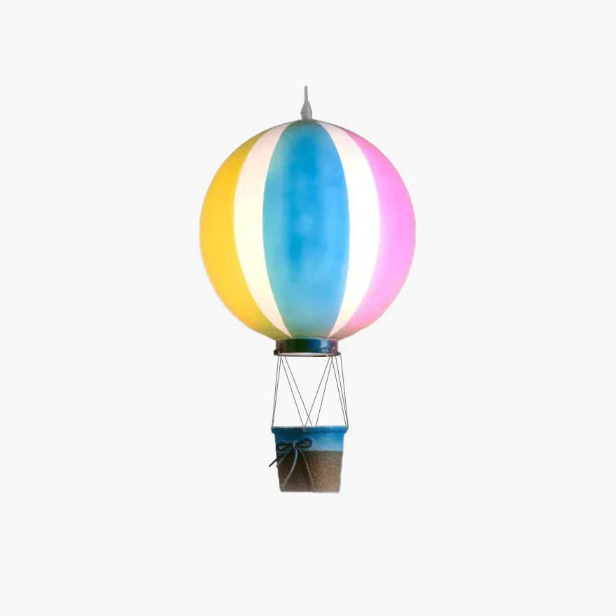 Art Deco Acrylic Air Balloon Children's Room Pendant Light, Multicolor