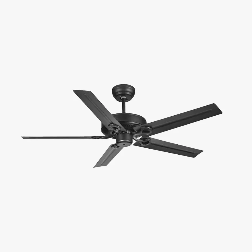 Industrial  Metal Radiographic Study Room Ceiling Fan, Black